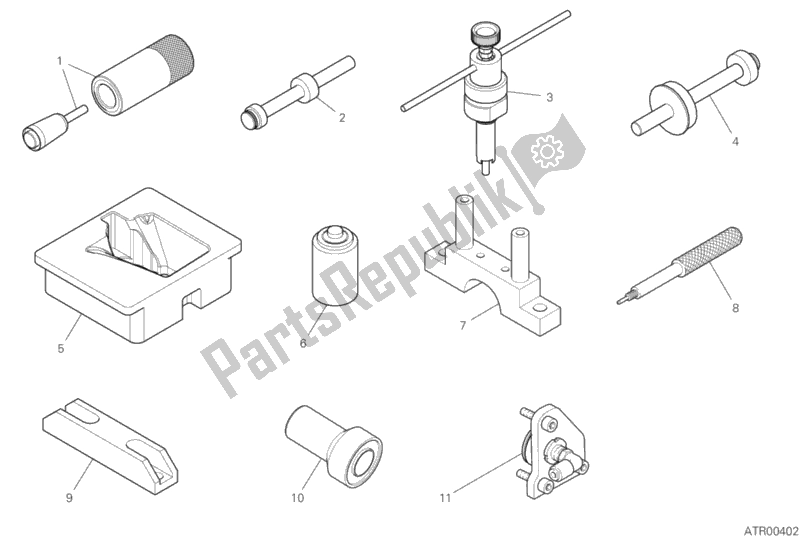 All parts for the 01c - Workshop Service Tools (engine) of the Ducati Superbike Panigale V4 S Brasil 1100 2019